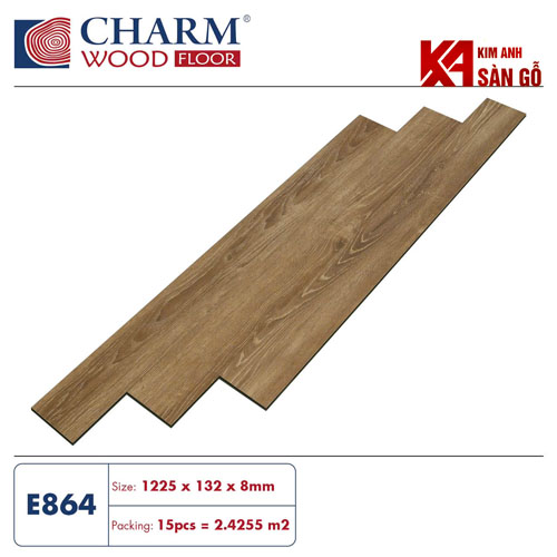 Sàn Gỗ Công Nghiệp 8MM CHARM WOOD-E864